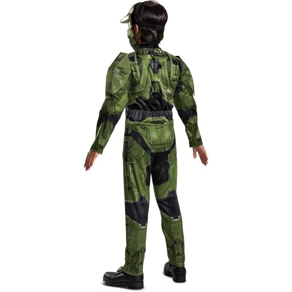 Halo NWT Boys' M (8) Master Chief Costume Halloween Outfit With Mask - Picture 8 of 8